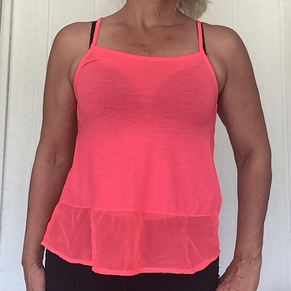 DIVIDED BY H & M NEON PINK TANK TOP SMALL SIZE 4 - Picture 3 of 11